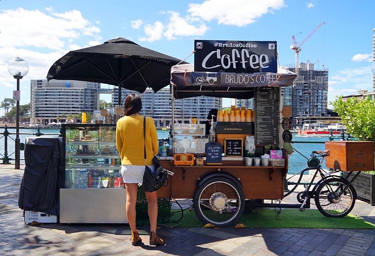 售咖啡的流动车