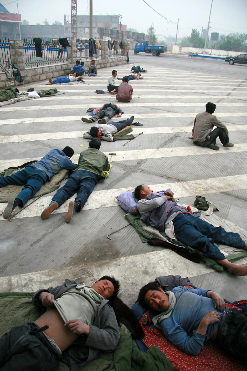 农民工的午休空间