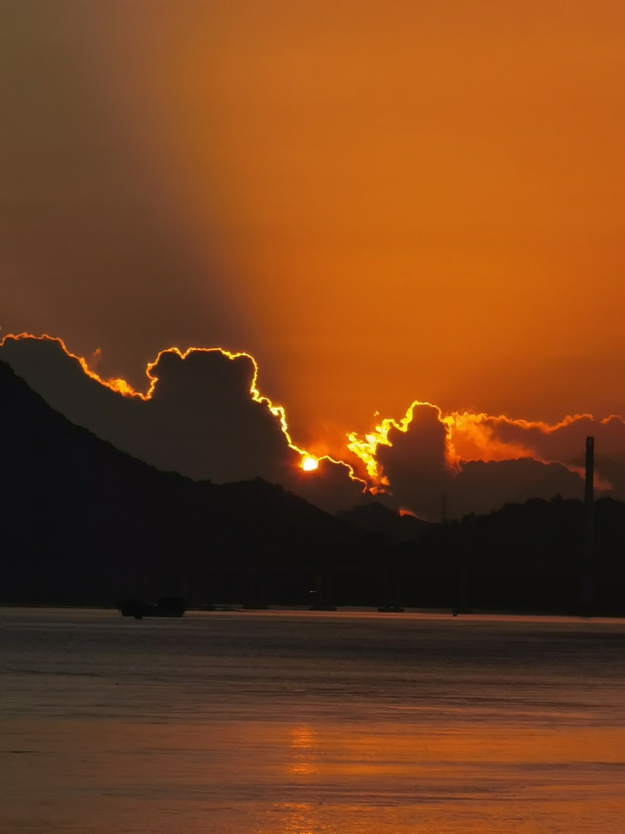 早晨的太阳摄于温州