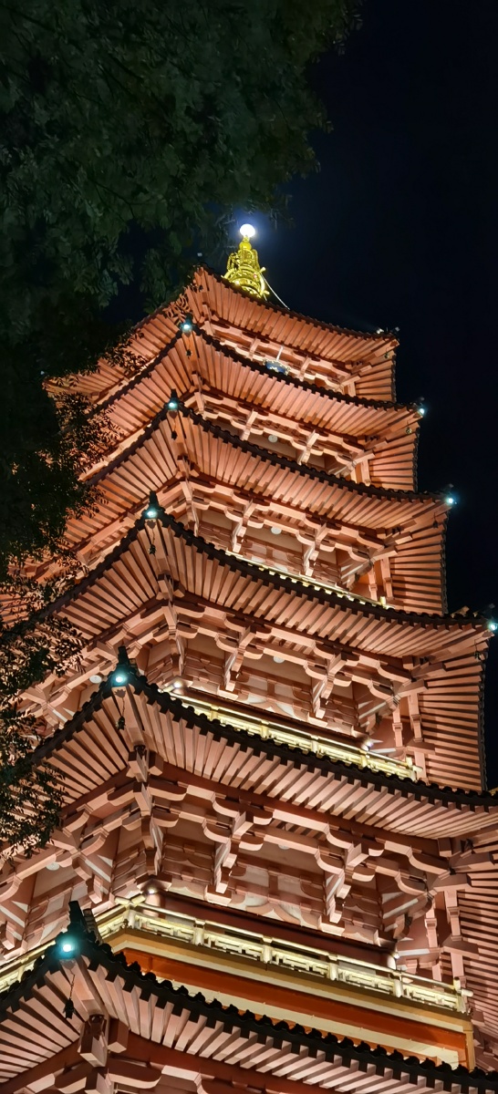 净光塔好大可以上顶拍摄温州市鹿城区松台山