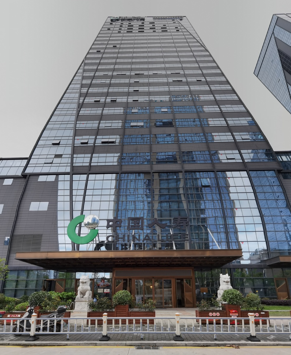 高楼林立拍摄温州市鹿城区