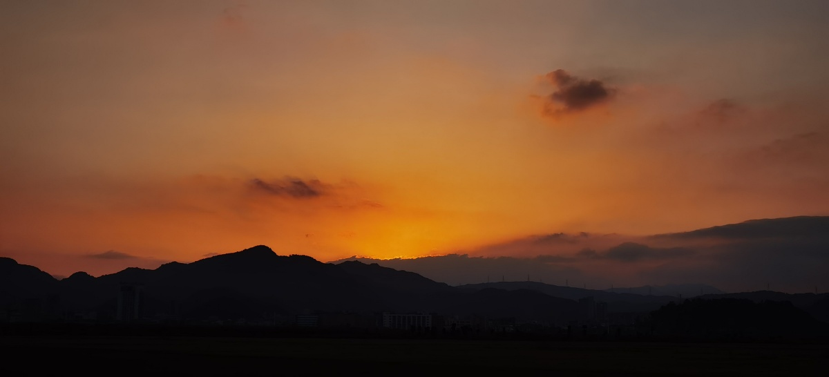 《太阳落山》摄于温州瓯北 - 手机摄影爱好者黄老三 - 图虫