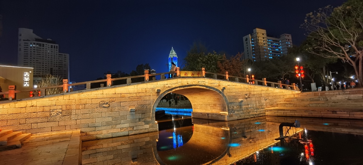 温州世贸大厦,(拍摄温州市鹿城区中山桥) - 手机摄影爱好者黄老三