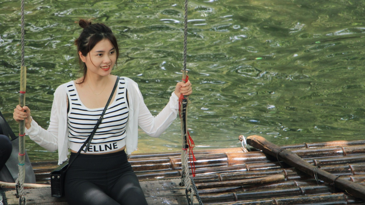 绍兴平水网红水上秋千溪上村