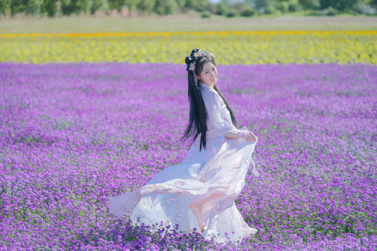 汉服版花海小蝴蝶