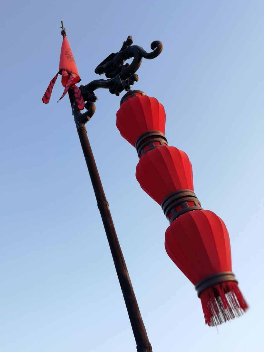 西安城墙红灯笼 br />