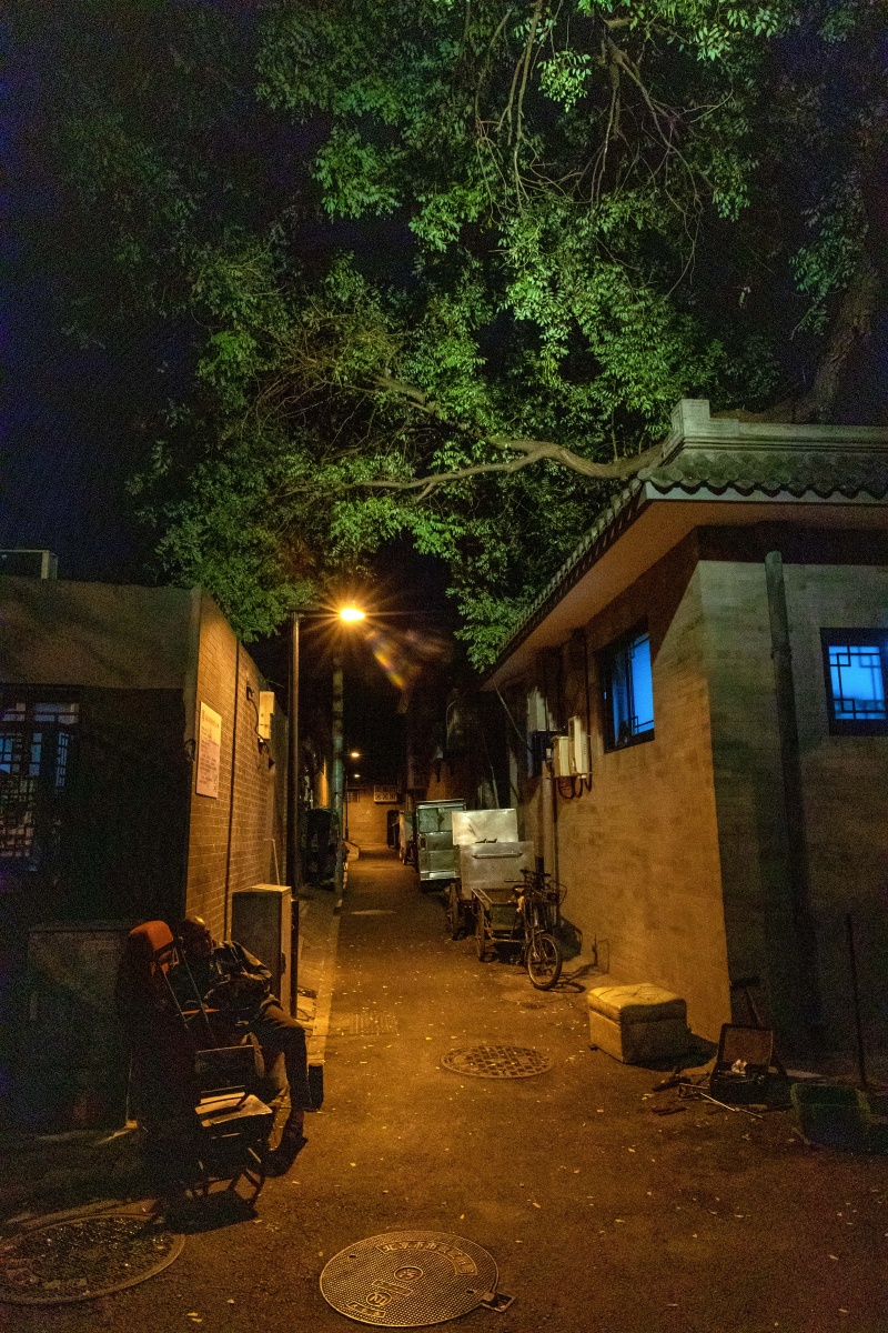 初秋的北京胡同,有孤独,有热闹,有生活.