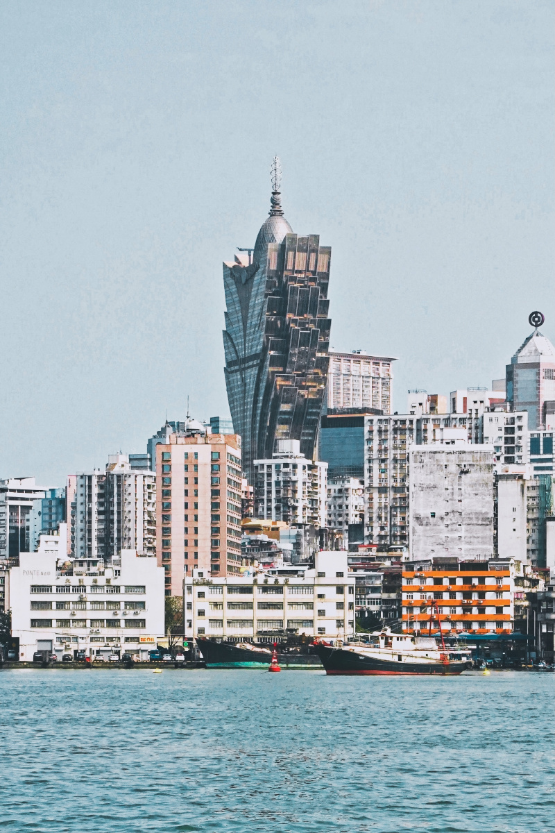 海对面的澳门拍摄于珠海市湾仔码头