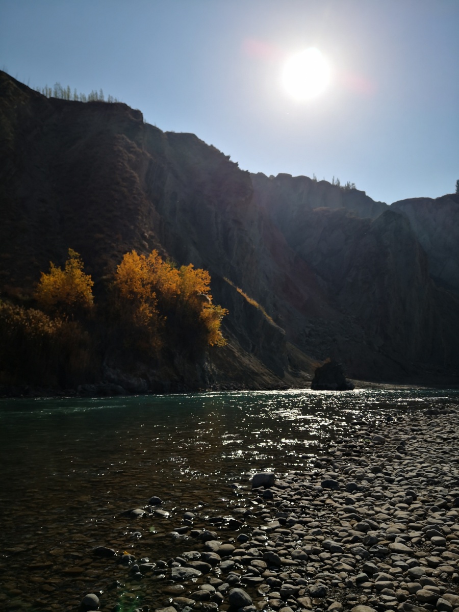 新疆玛纳斯河金秋风光!