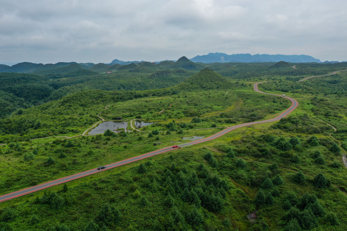 【贵州毕节:10万亩天然山地草原变身"跳花坡"促旅游发展】10月1日以来