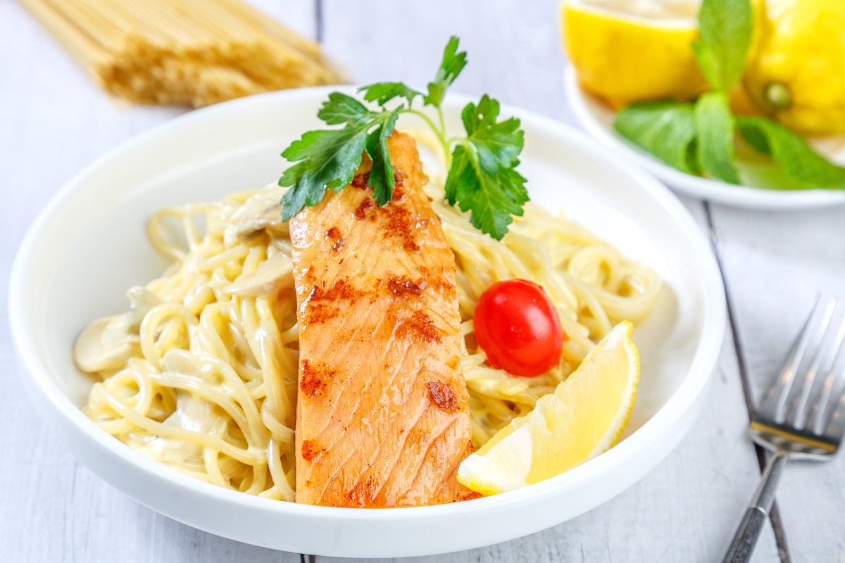 三文鱼意大利面