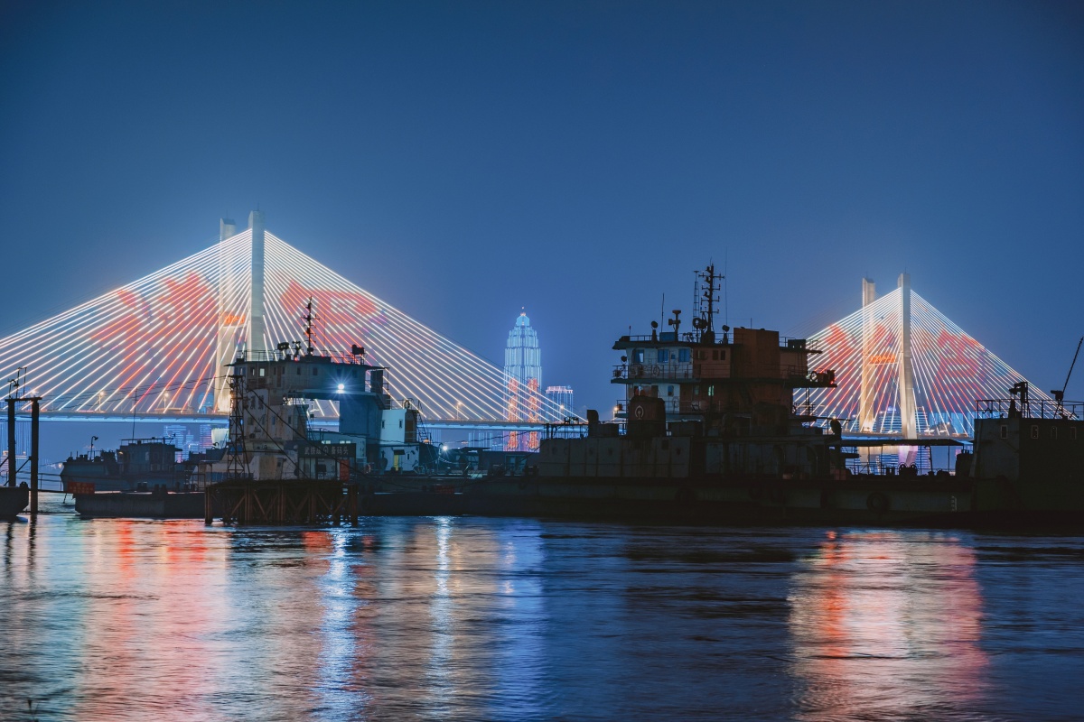 武汉江滩夜景