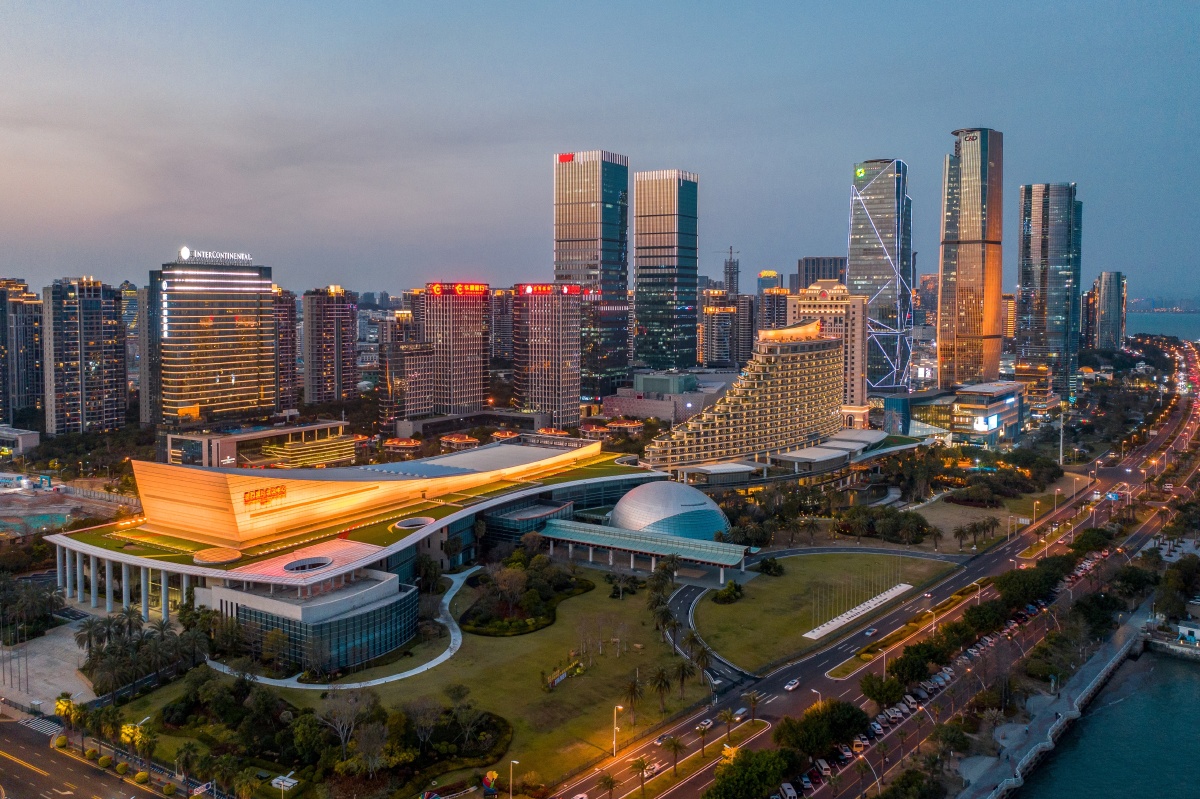 观音山商务区夜景