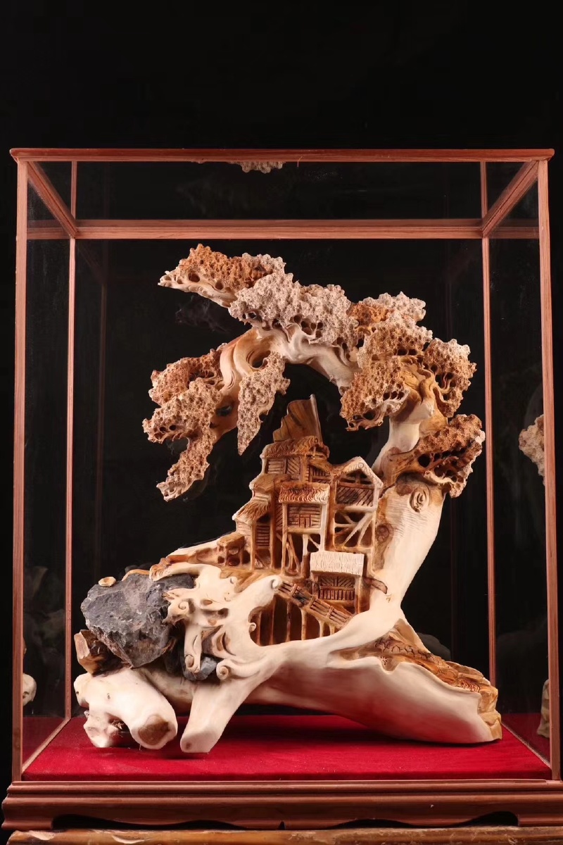 雕刻艺术收藏崖柏根雕