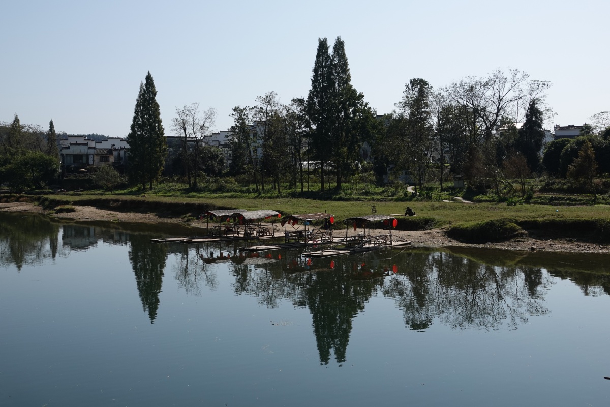 婺源漳村板凳桥附近风景