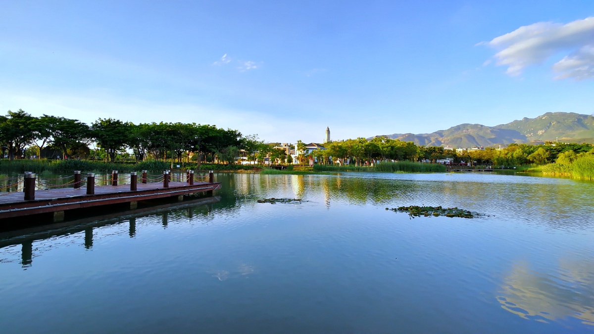 开远凤凰山湿地公园手机拍摄