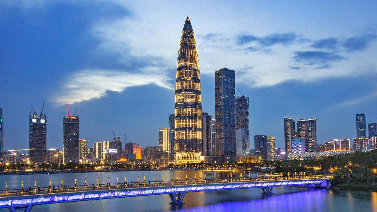 深圳南山夜景人才公园夜景