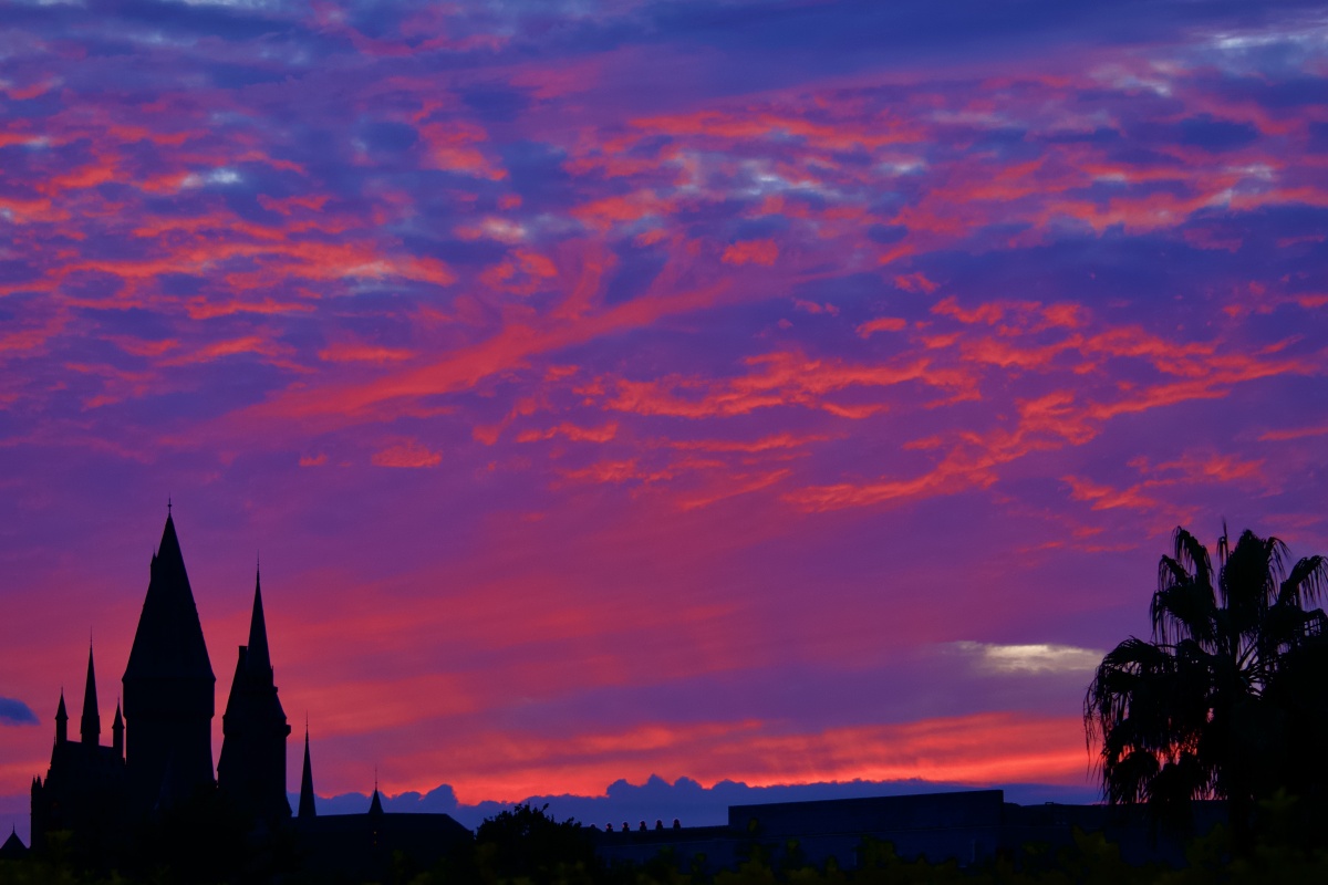 环球影城的火烧云