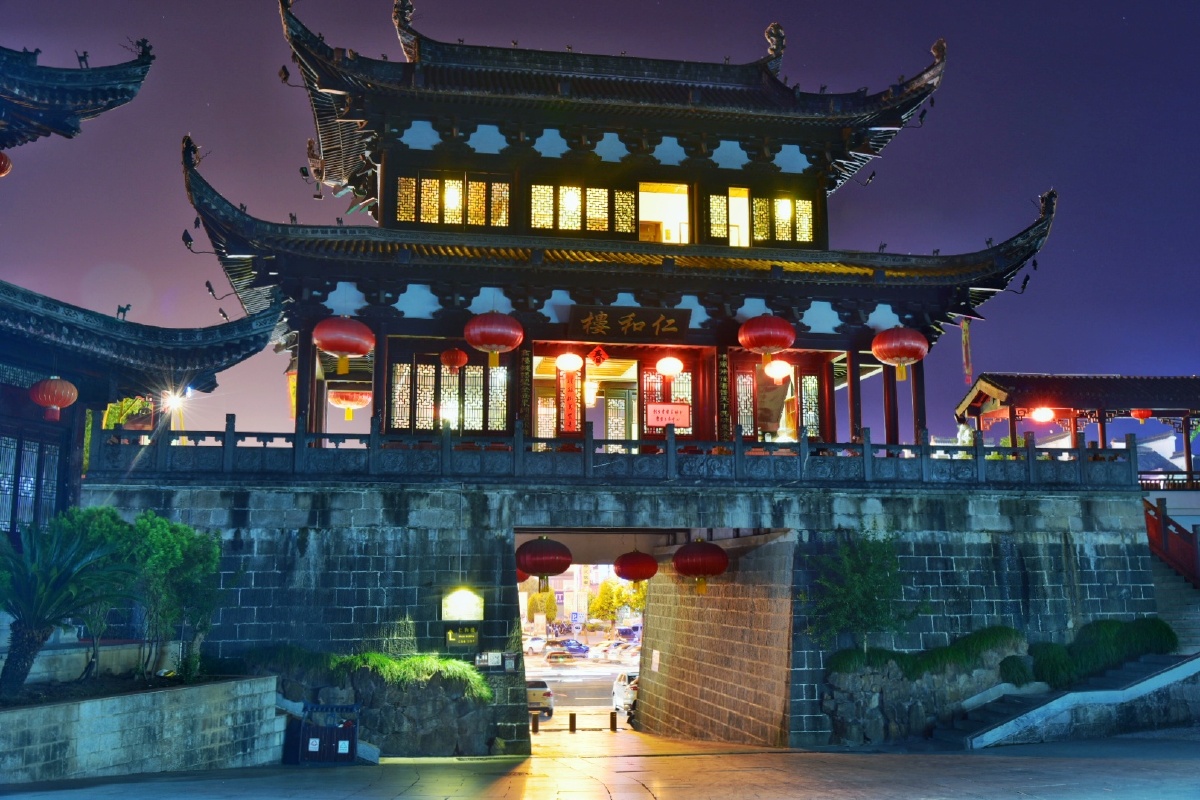徽州古城夜景