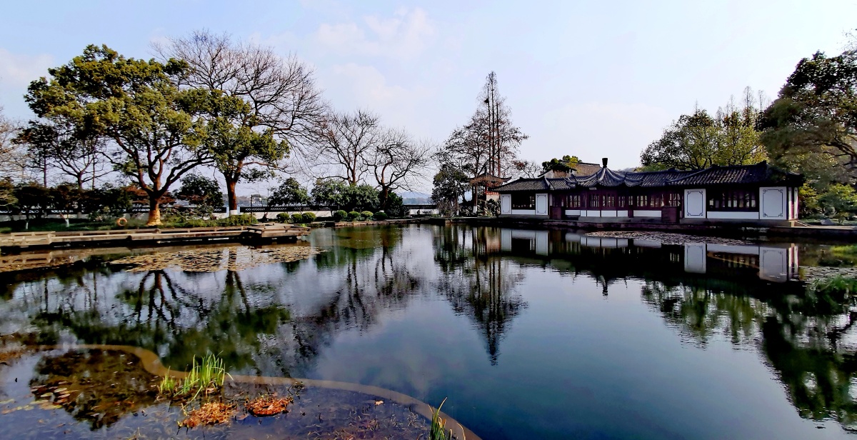 杭州郭庄园林冬日风光