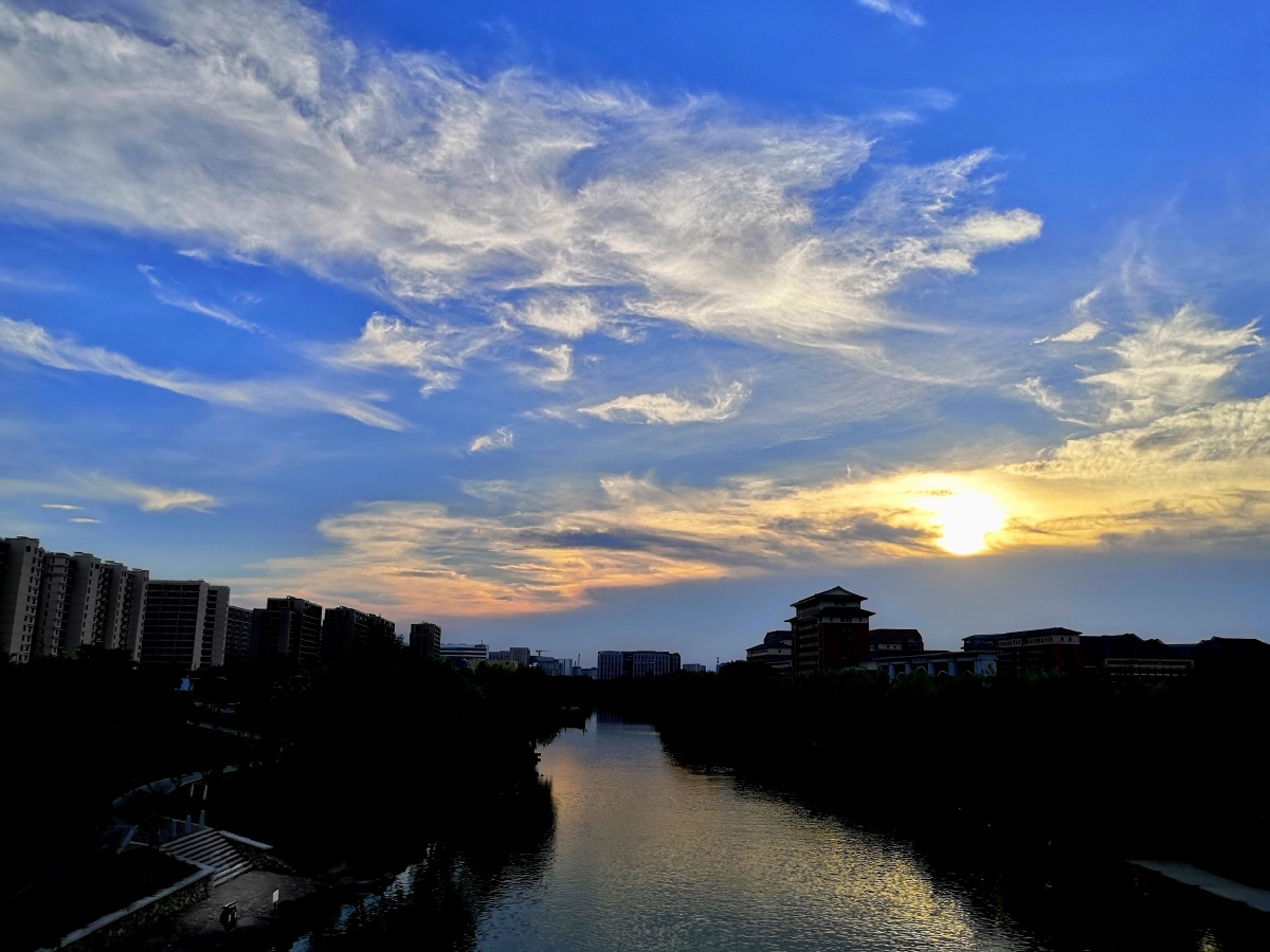 杭州余杭塘河风光