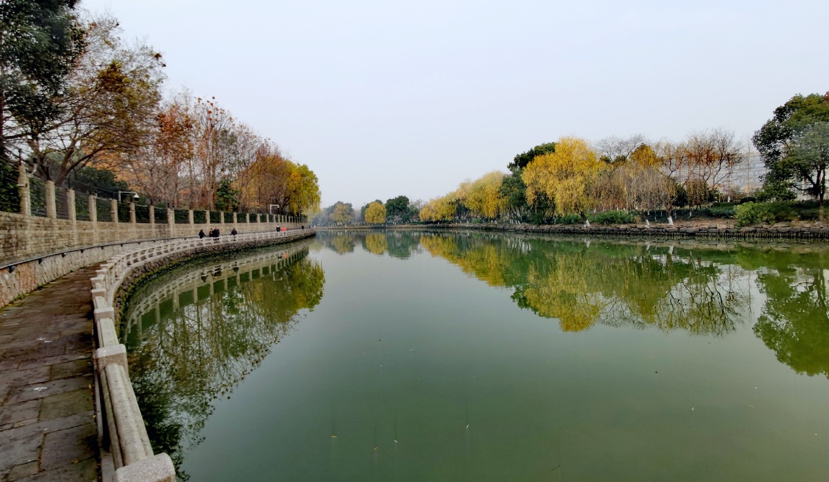 杭州余杭塘河风光