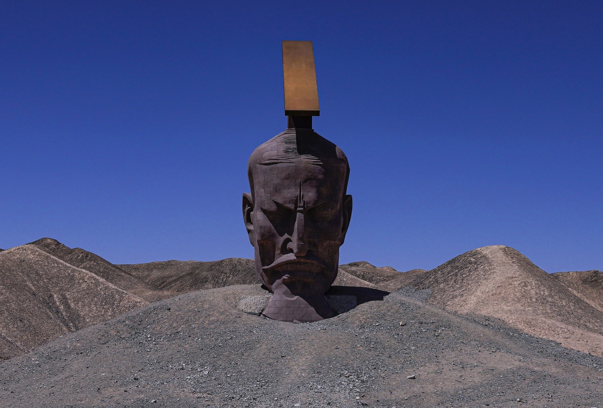 武帝头像雕塑系列甘肃瓜州