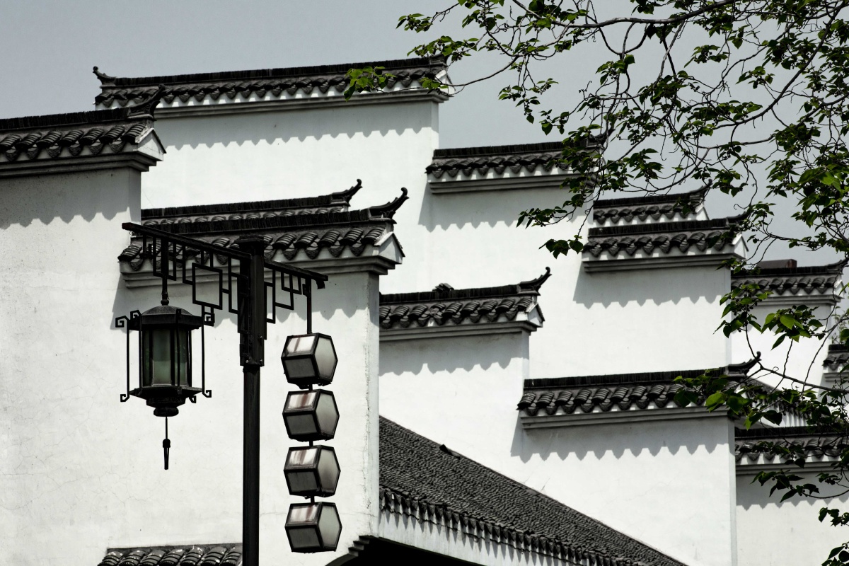 白墙黛瓦马头墙南京老门东