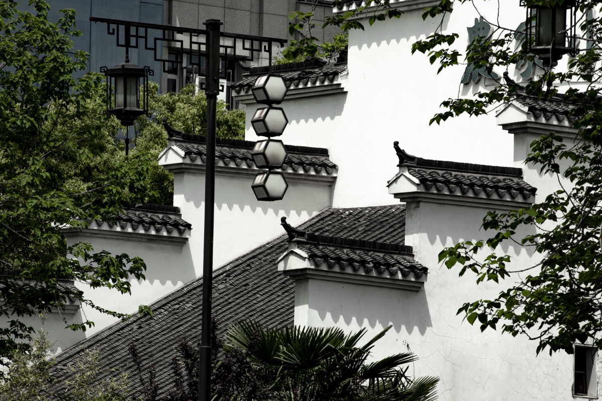 白墙黛瓦马头墙南京老门东