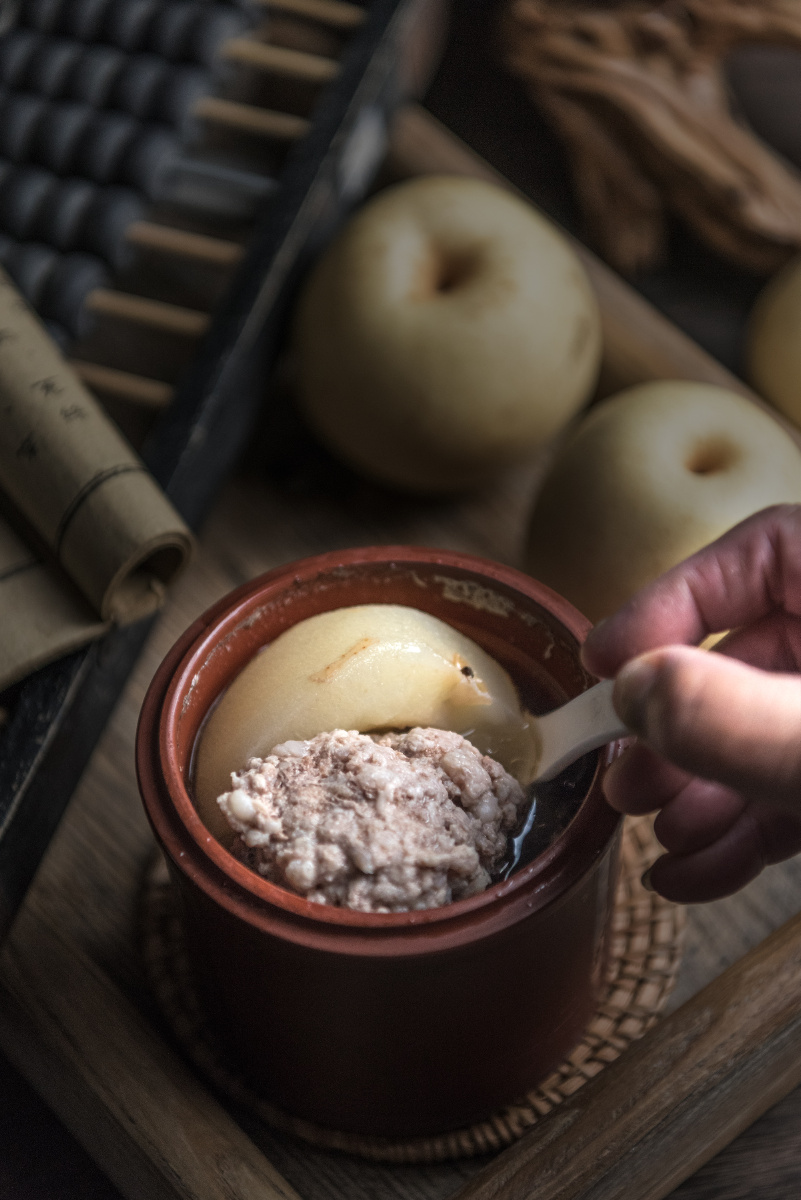 止咳化痰的雪梨肉饼汤