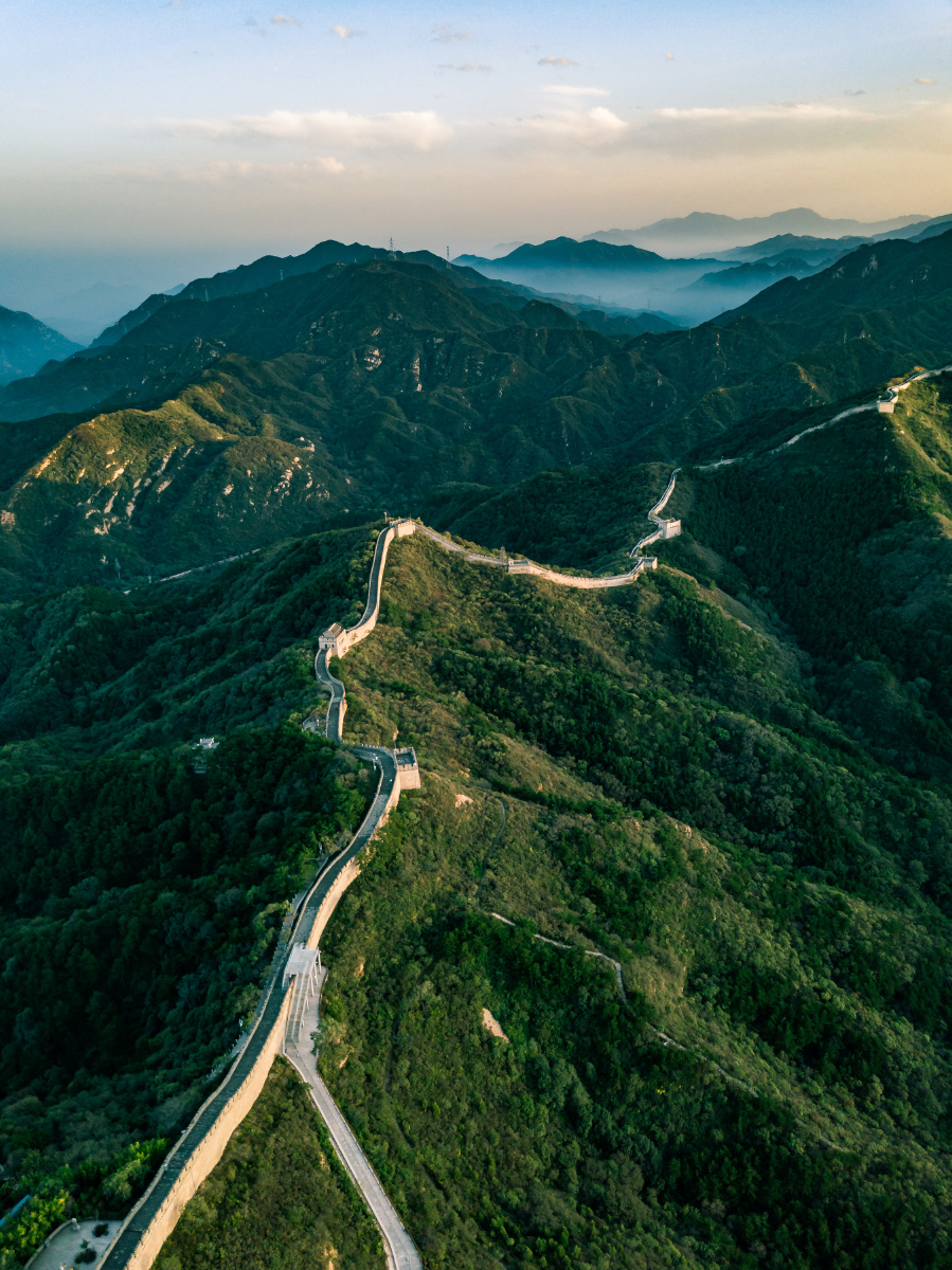 航拍八达岭长城