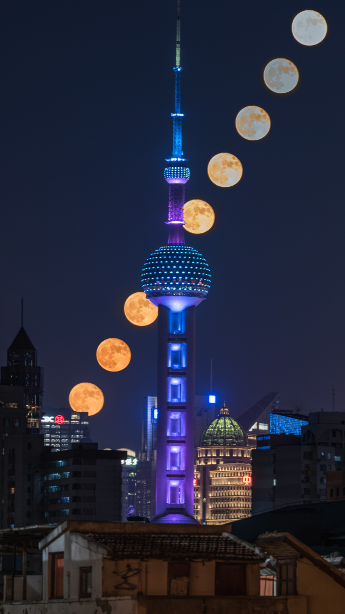 试拍东方明珠月亮串串