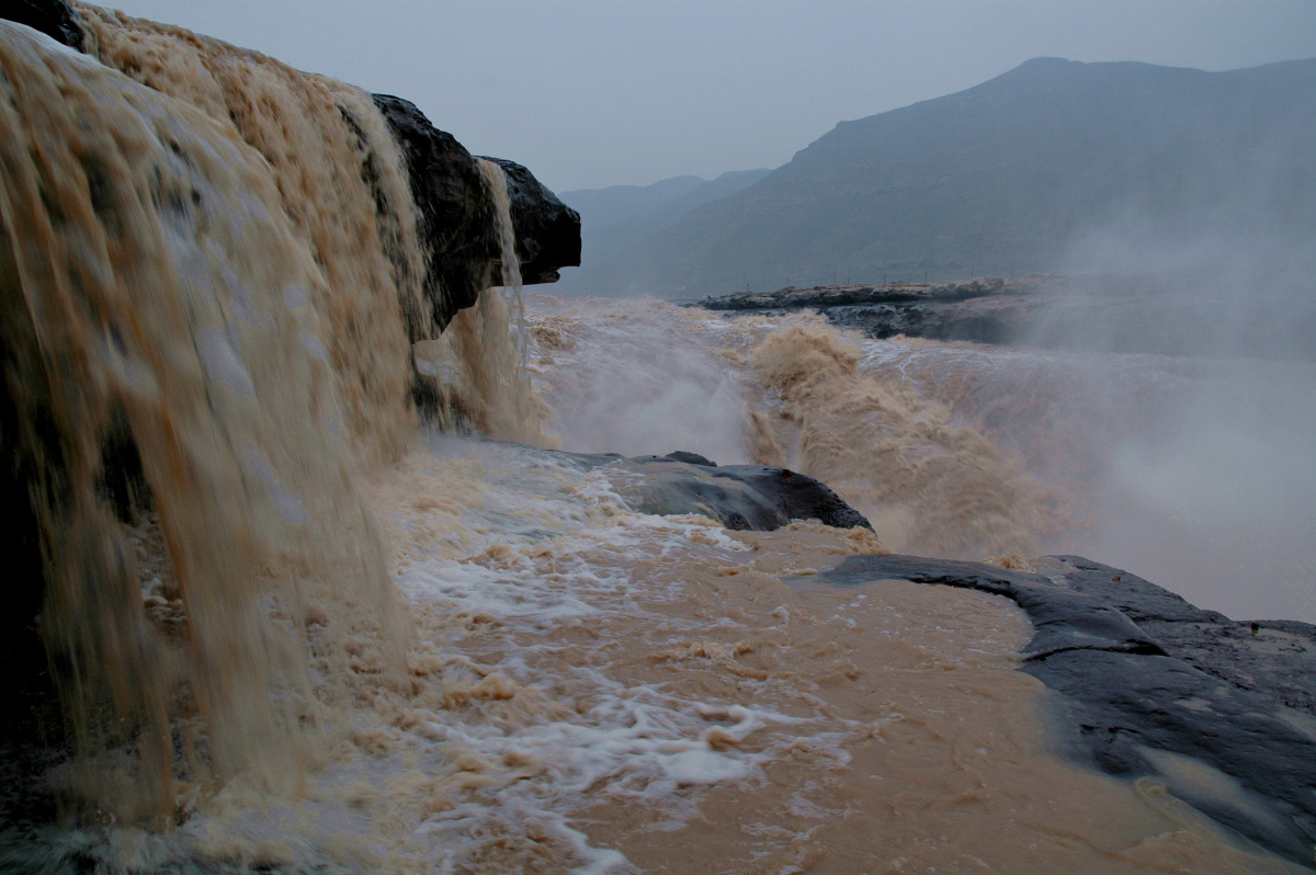 黄河壶口瀑布景观