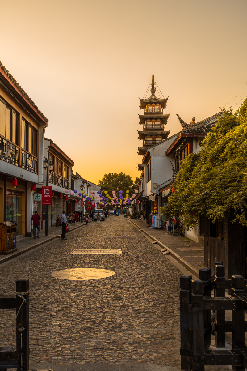 上海嘉定州桥老街法华塔