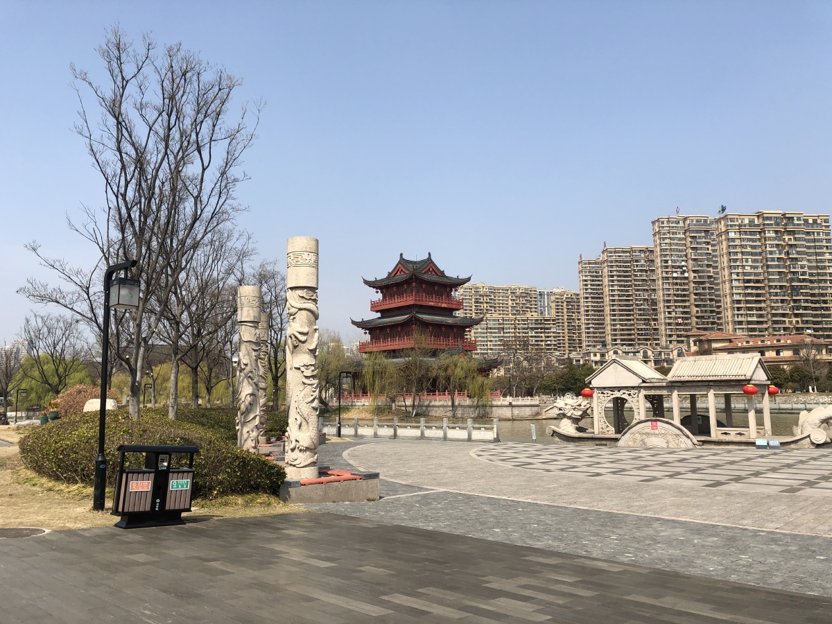 江苏淮安市里运河南岸文庙风光