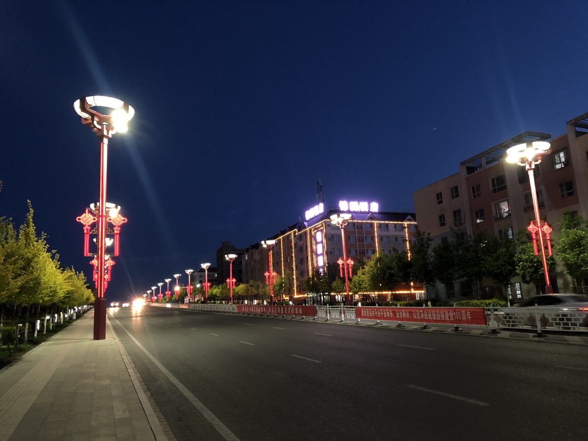 北屯市城区夜景新疆北屯市