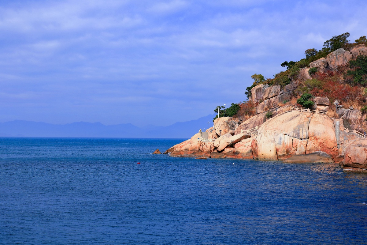外伶仃岛的美景.那一抹心碎的蓝.