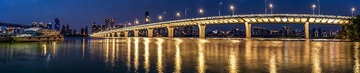 沙湖大桥全景图