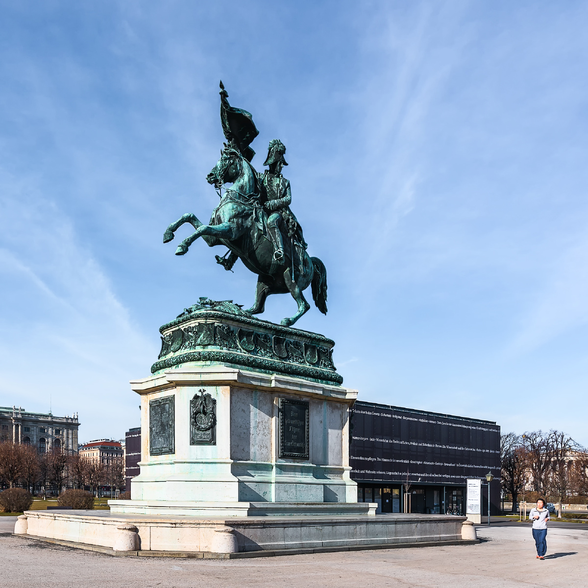 拍摄于奥地利维也纳霍夫堡宫前的英雄广场.