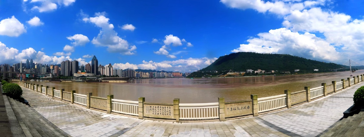 涪陵两江美景