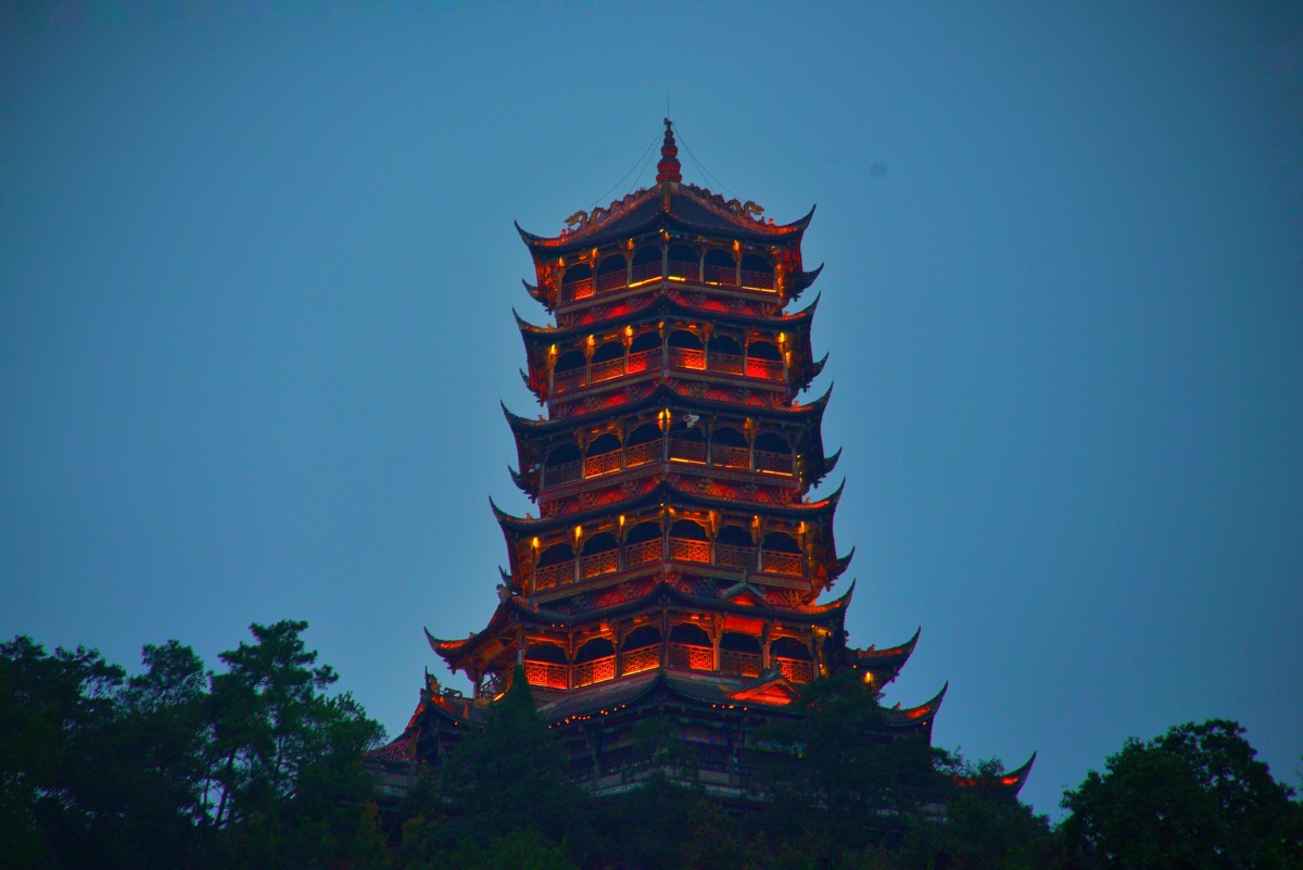 都江堰南桥玉垒阁