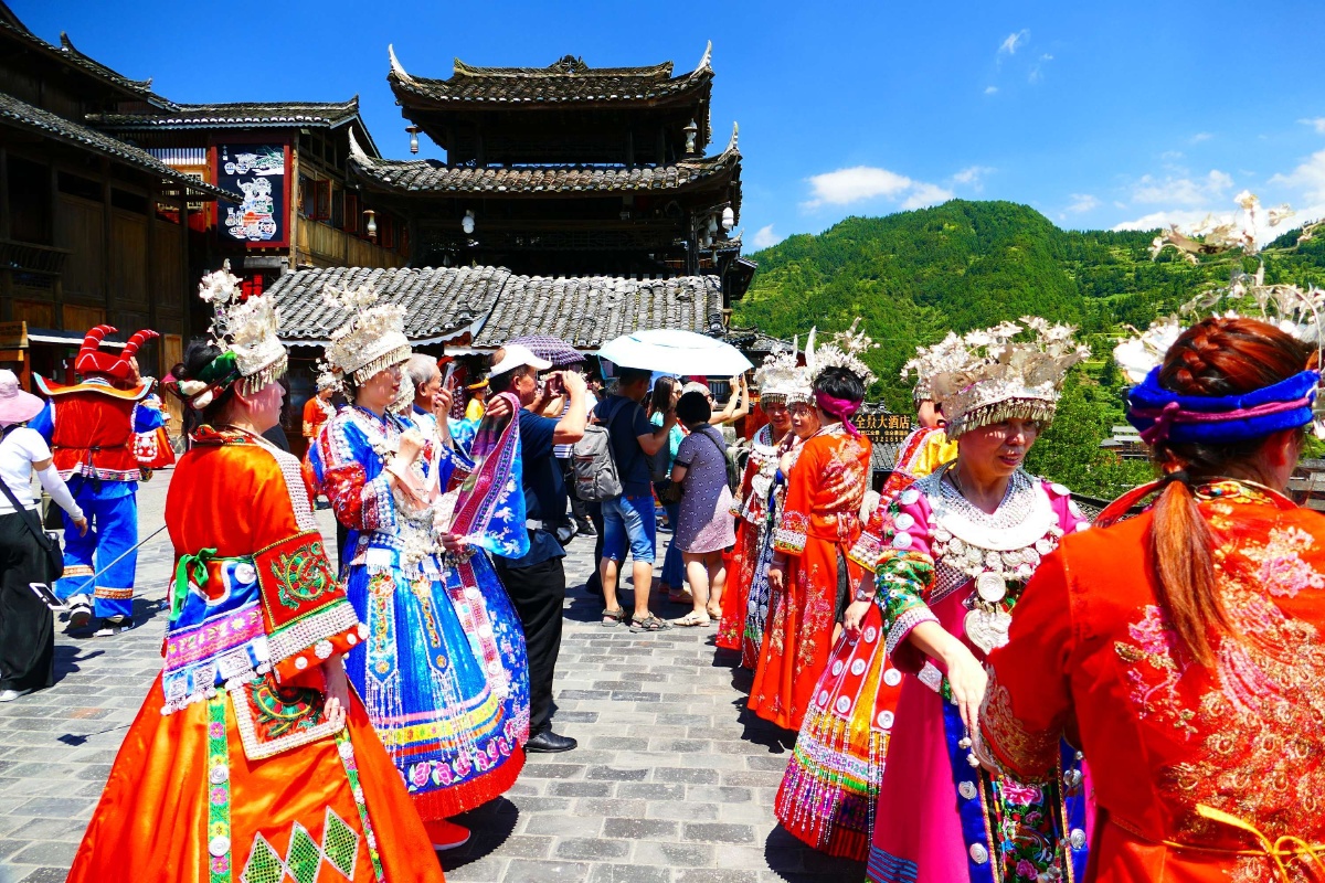 千户苗寨黔东南最靓的风景线民族特色鲜明文化底蕴深厚