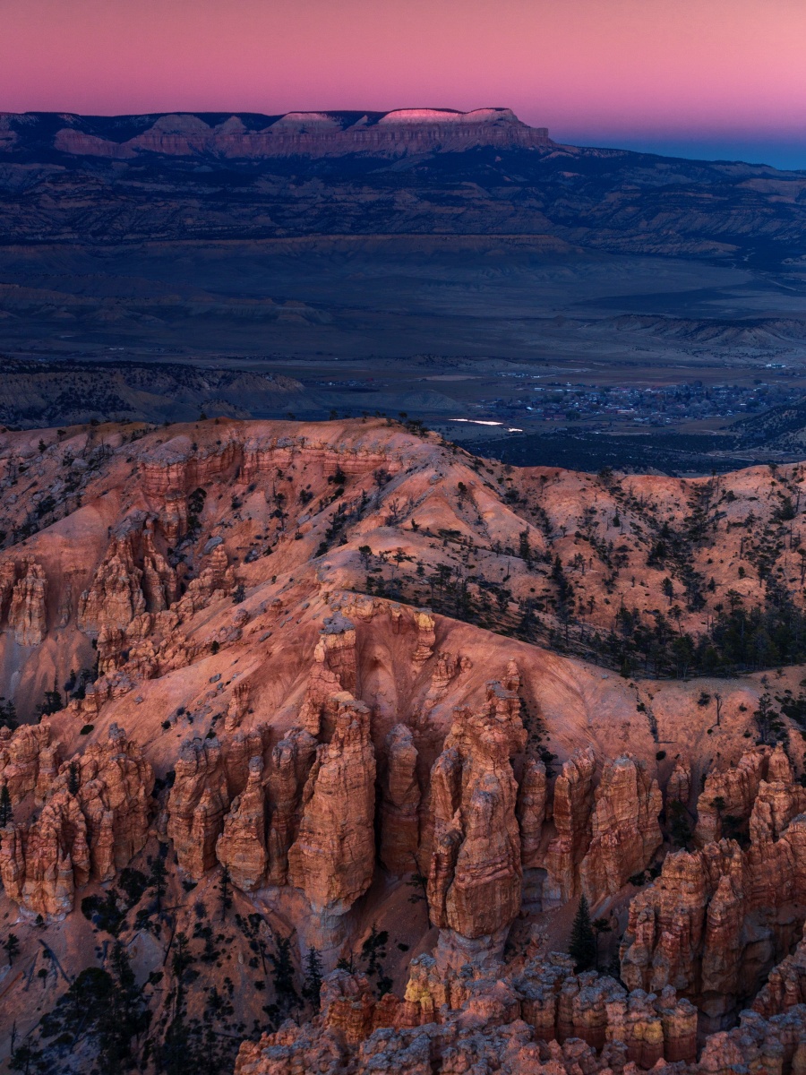 布莱斯峡谷国家公园 bryce canyon national park 日落时刻的bryce