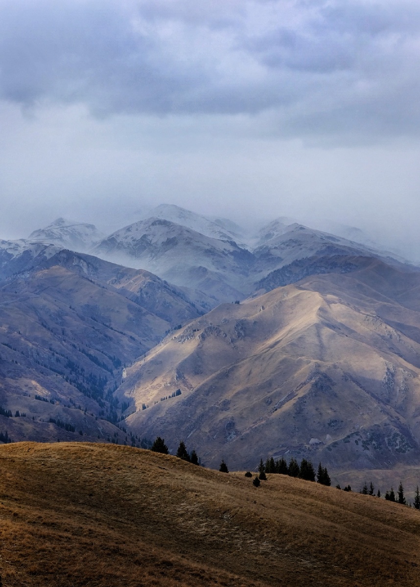 大美新疆进入夏尔西里秘境无比辽阔的山如画卷徐徐展开