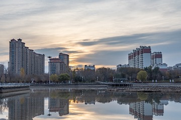 黎明城市建筑群