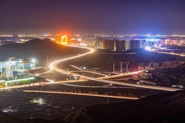 乌鲁木齐城西夜景