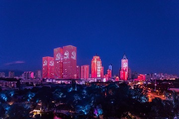 百年华诞灯光秀——建设美丽新疆