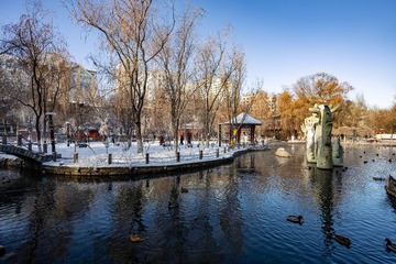 雪中小公园