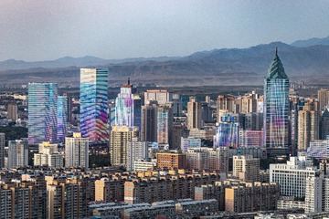 彩色城市——乌鲁木齐灯光秀（七）
