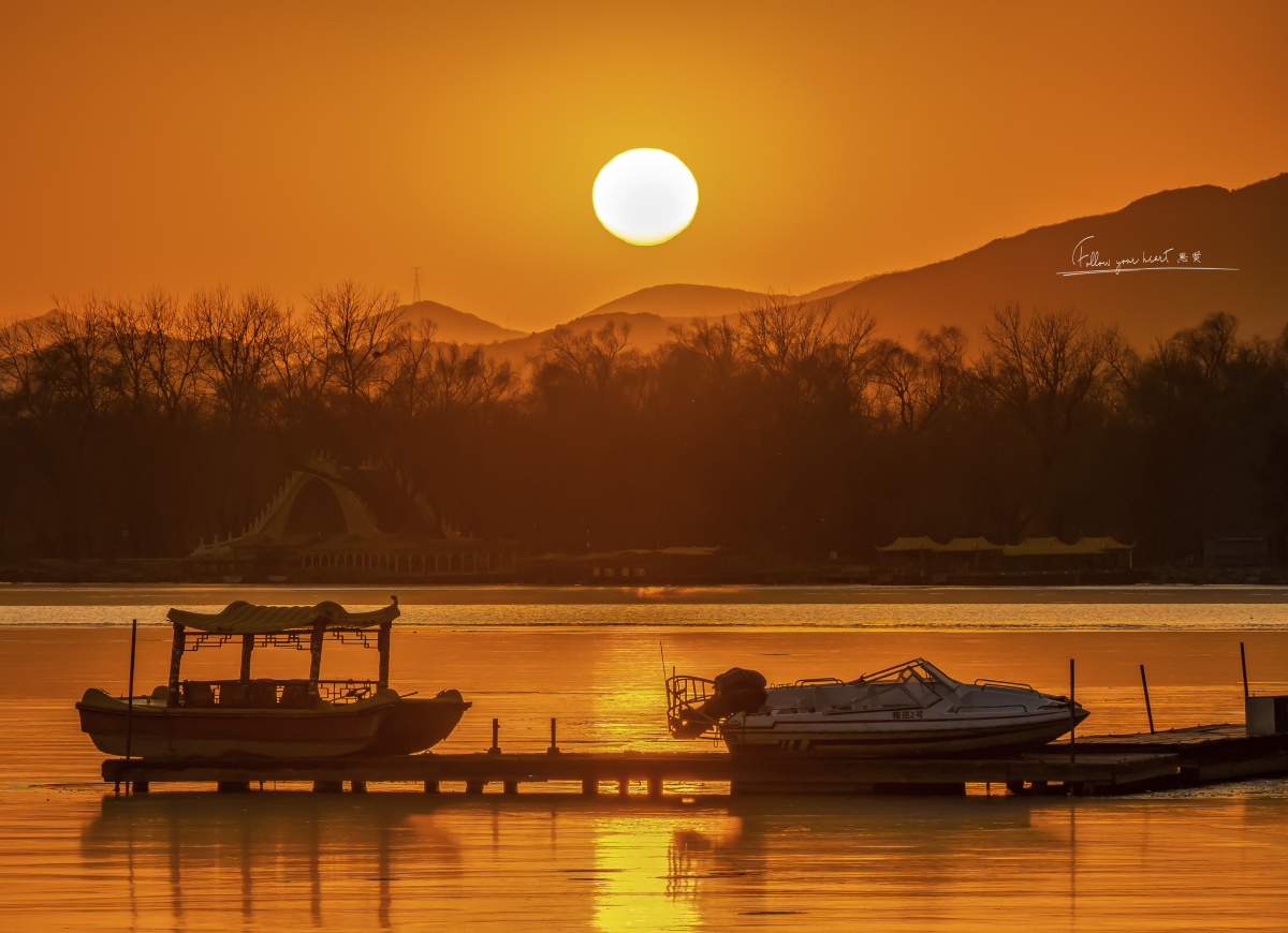颐和园夕阳